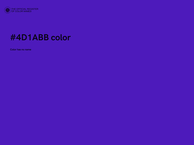 #4D1ABB color image