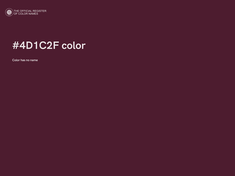 #4D1C2F color image