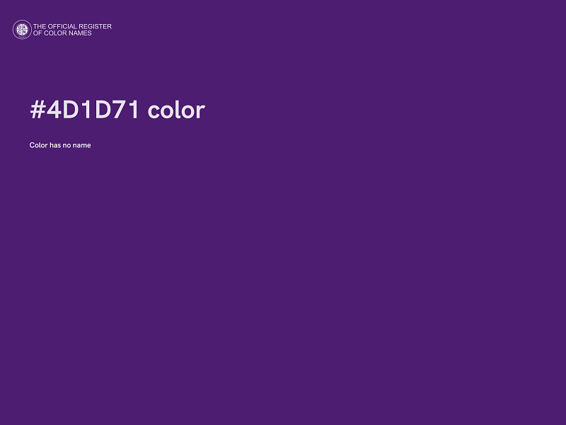 #4D1D71 color image