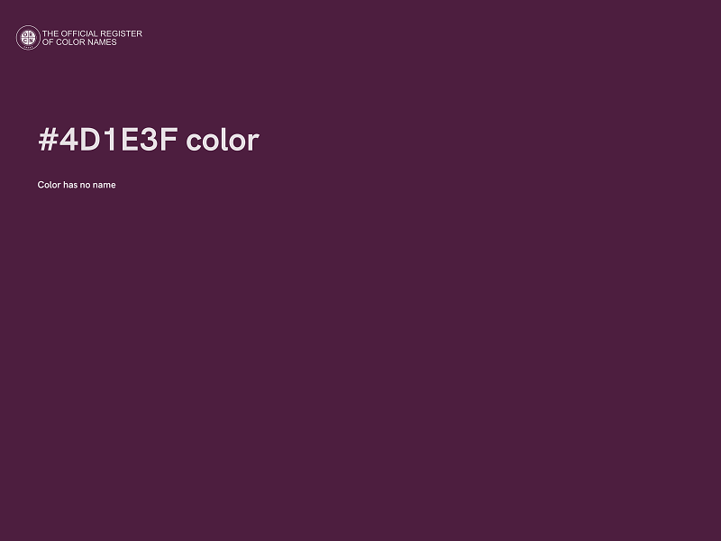 #4D1E3F color image