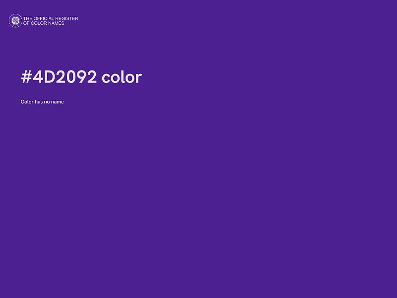 #4D2092 color image