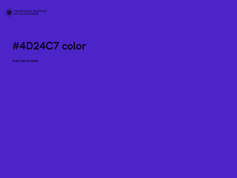 #4D24C7 color image