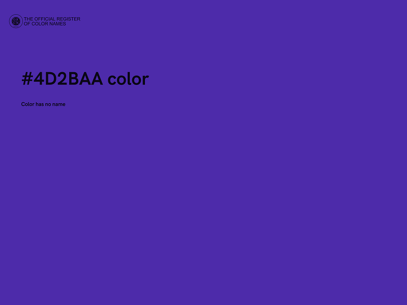 #4D2BAA color image