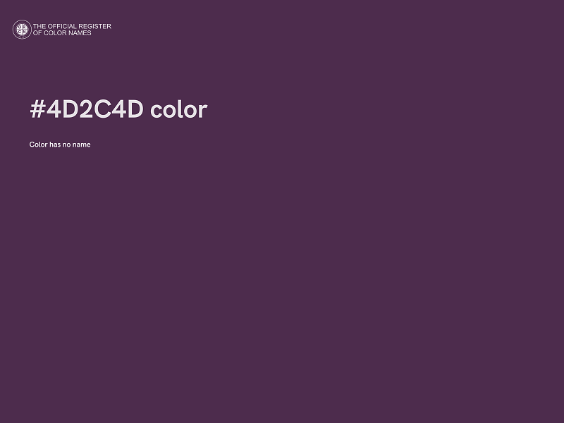 #4D2C4D color image