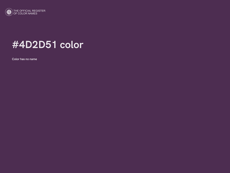 #4D2D51 color image