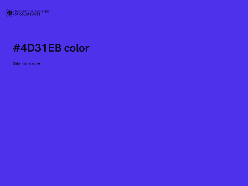 #4D31EB color image