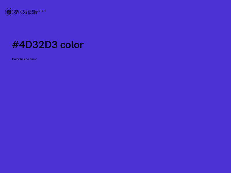 #4D32D3 color image