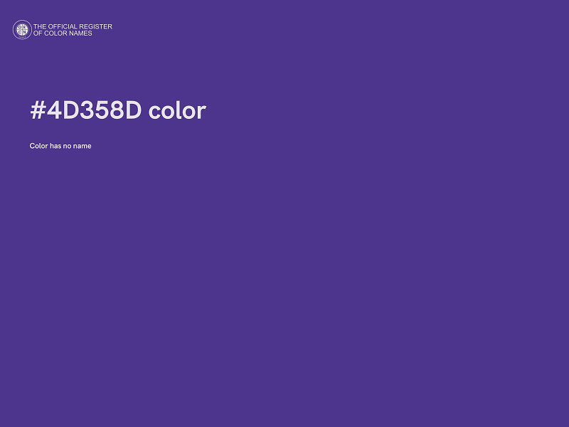 #4D358D color image