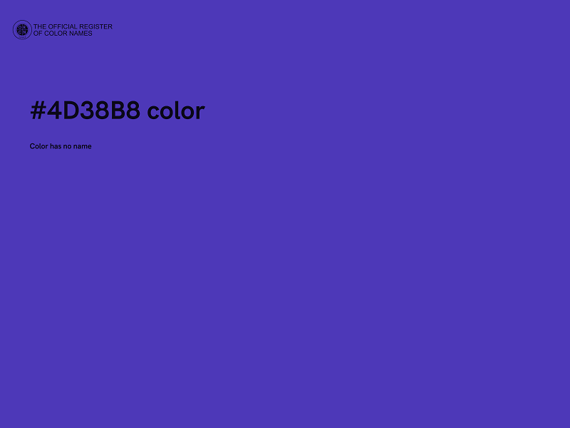 #4D38B8 color image