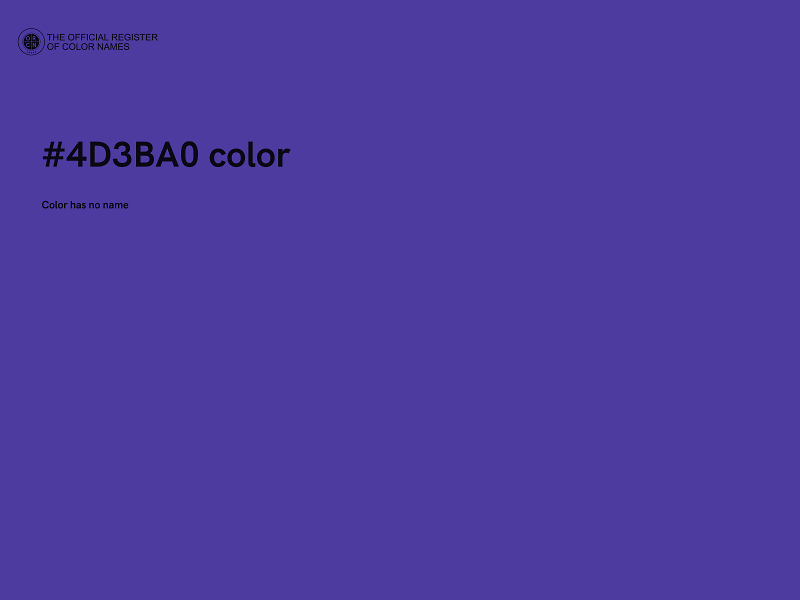 #4D3BA0 color image