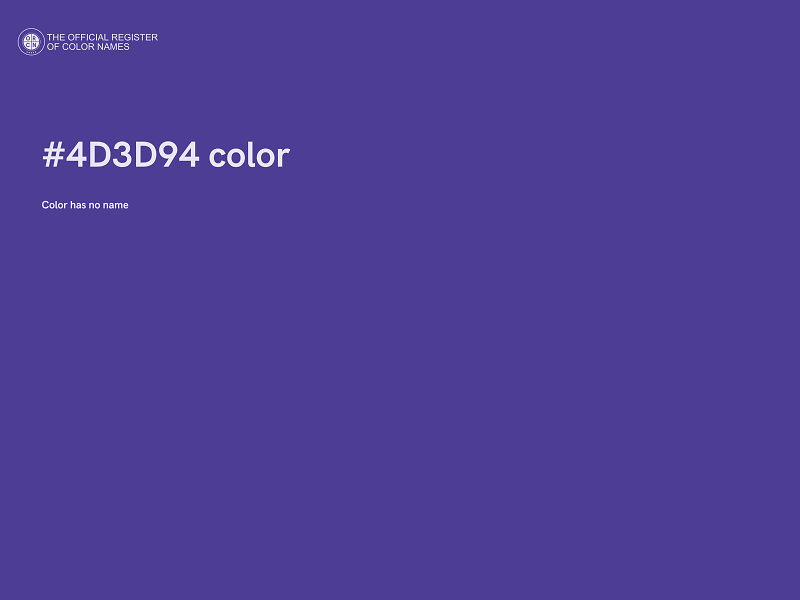 #4D3D94 color image