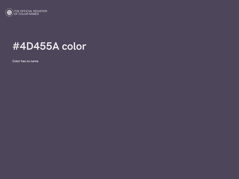 #4D455A color image