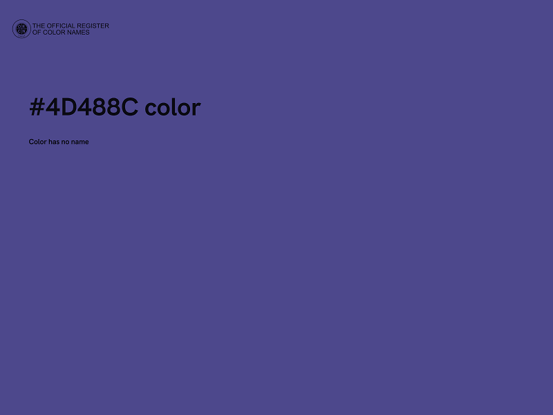 #4D488C color image