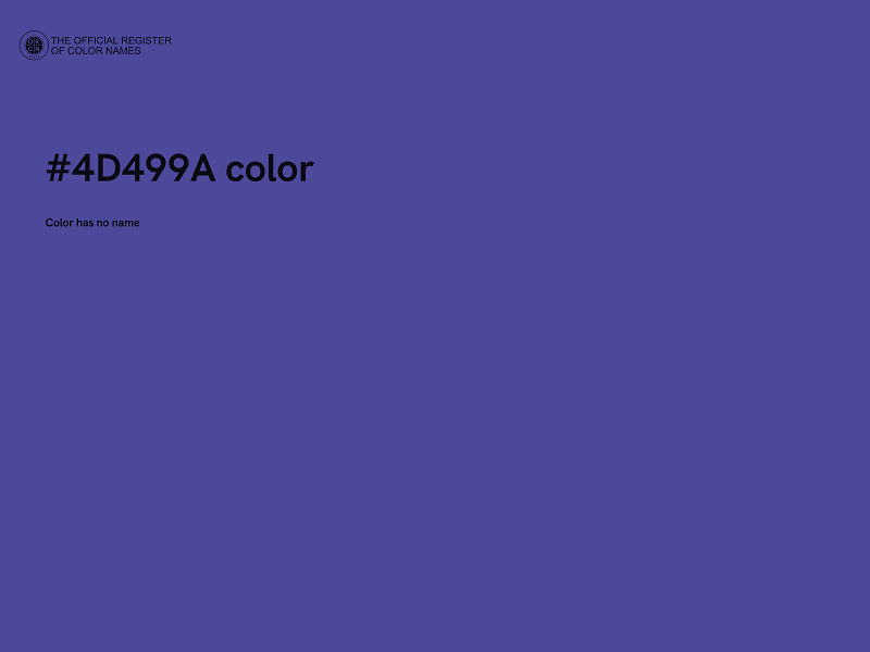 #4D499A color image