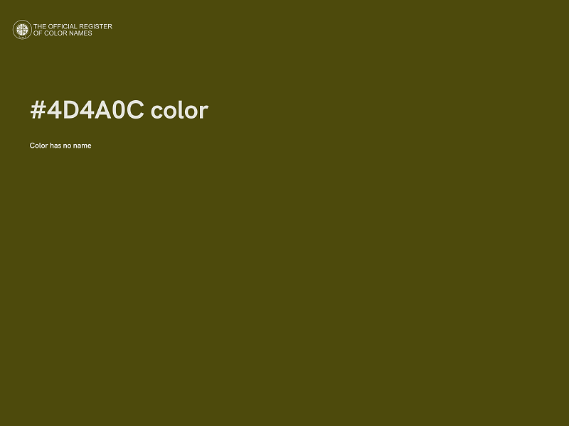 #4D4A0C color image