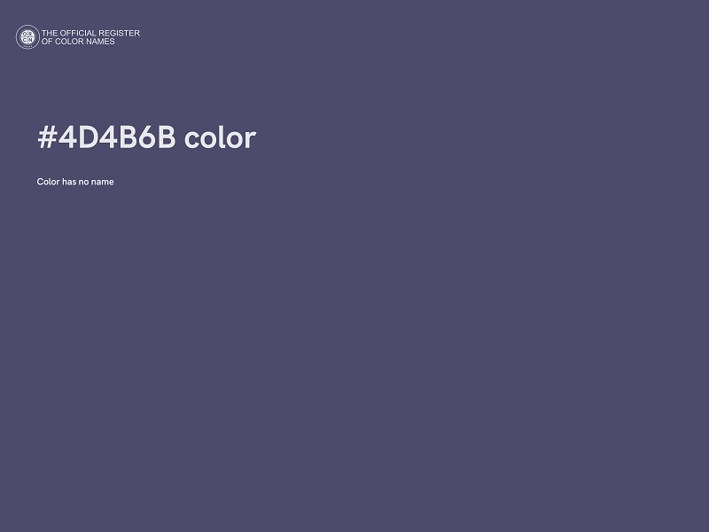 #4D4B6B color image