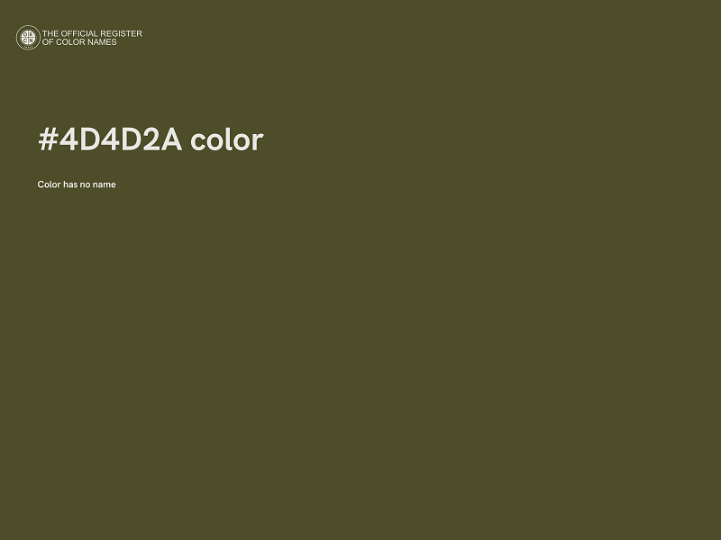 #4D4D2A color image