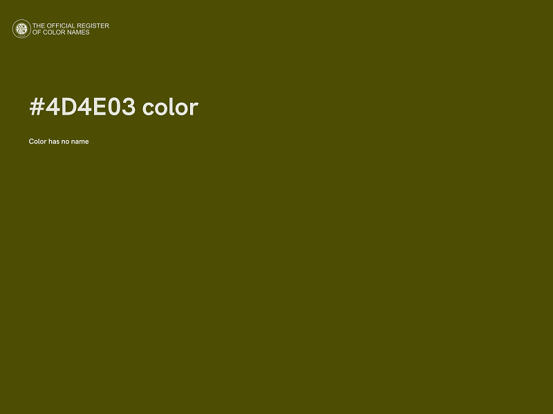 #4D4E03 color image