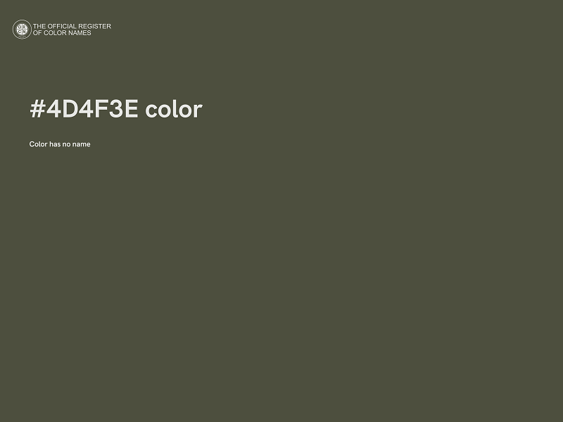 #4D4F3E color image