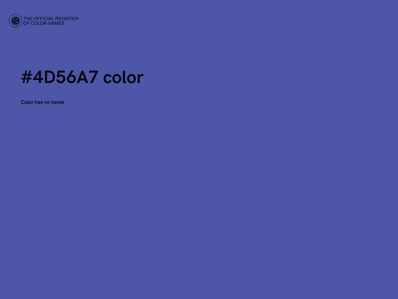 #4D56A7 color image