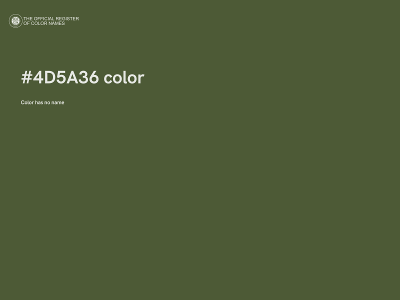 #4D5A36 color image