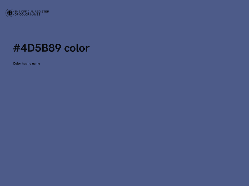 #4D5B89 color image