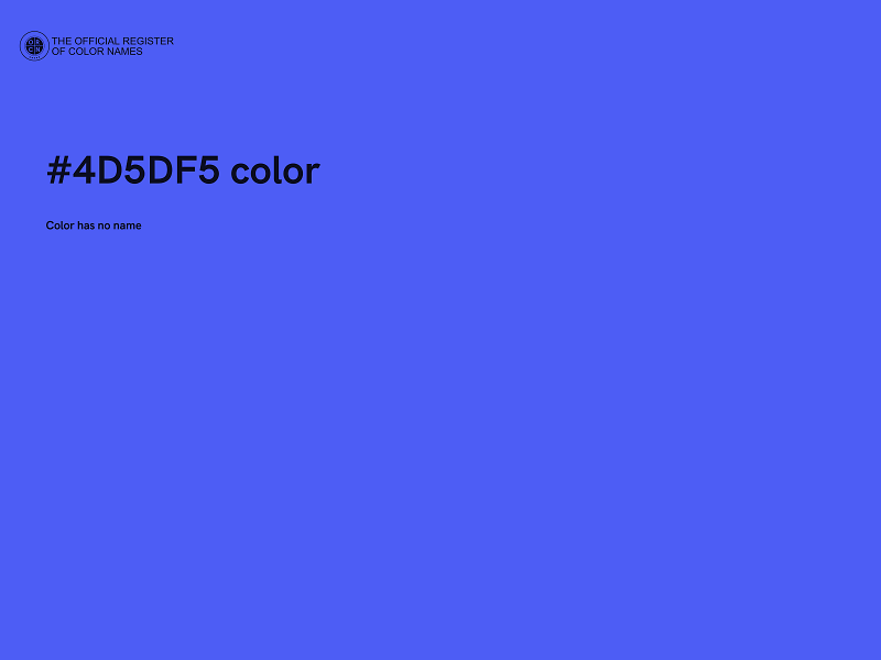 #4D5DF5 color image