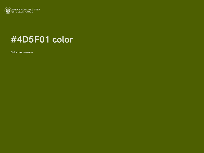 #4D5F01 color image