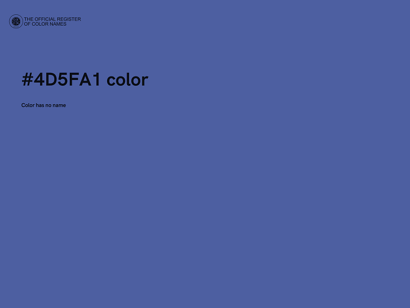 #4D5FA1 color image