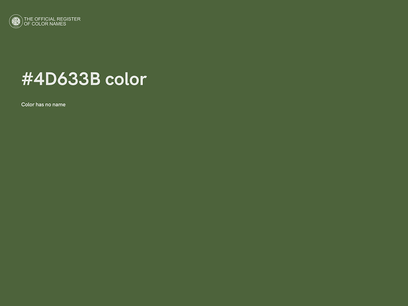 #4D633B color image