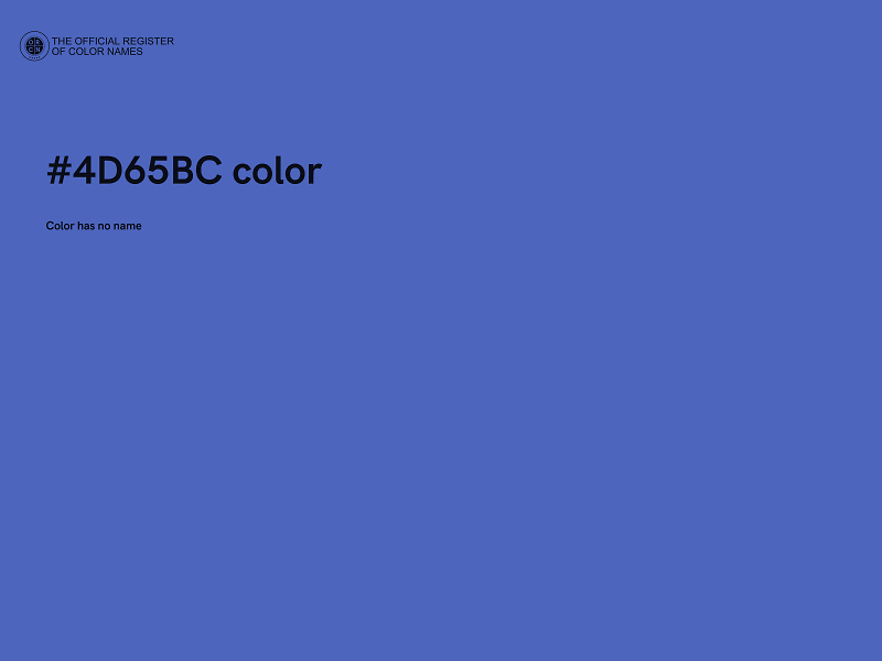 #4D65BC color image