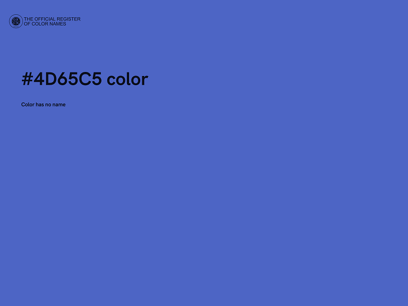 #4D65C5 color image