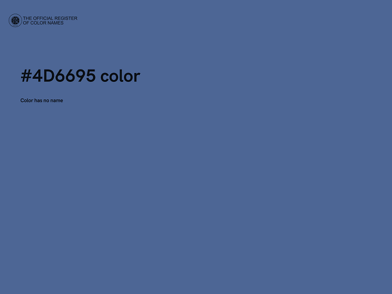 #4D6695 color image