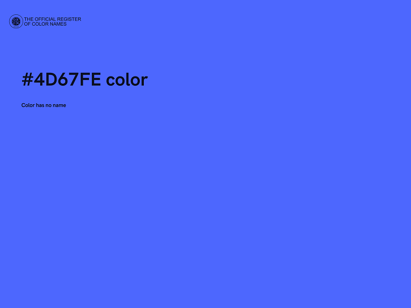 #4D67FE color image