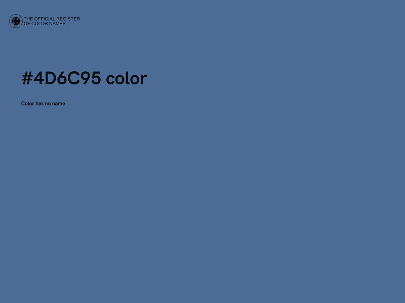 #4D6C95 color image