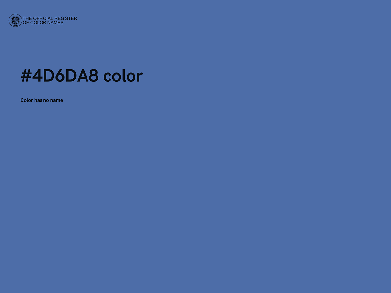 #4D6DA8 color image