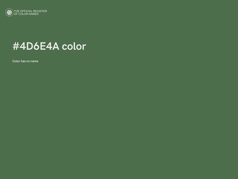 #4D6E4A color image