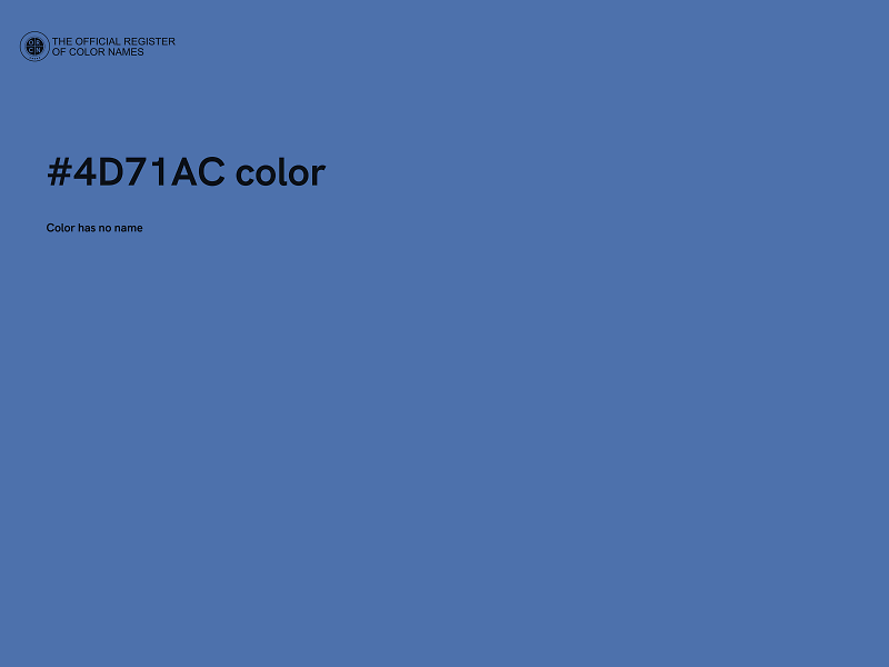 #4D71AC color image