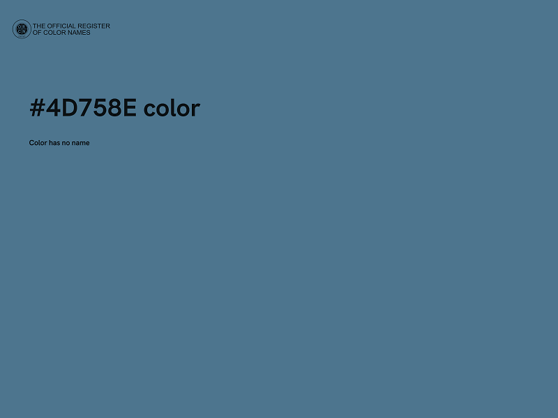 #4D758E color image