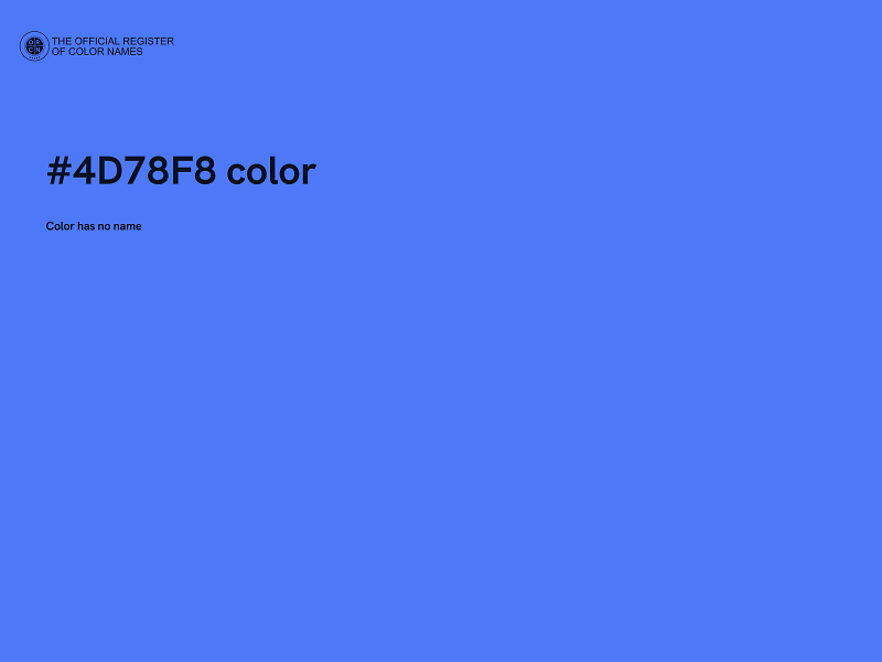 #4D78F8 color image