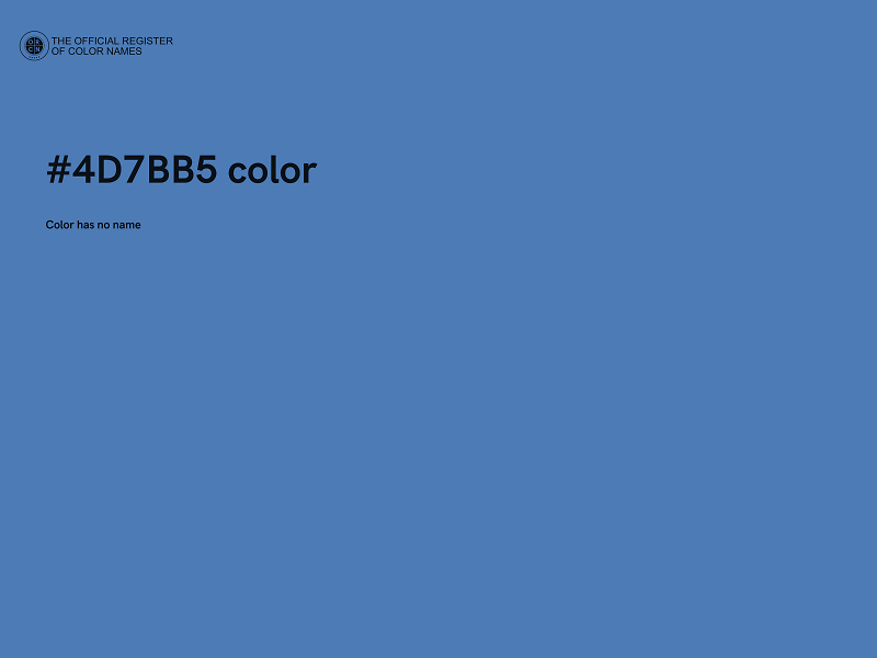 #4D7BB5 color image