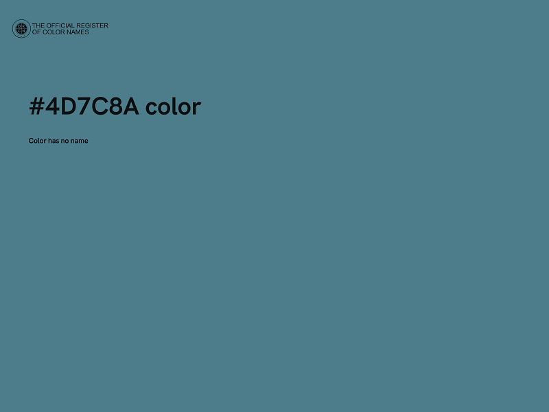 #4D7C8A color image