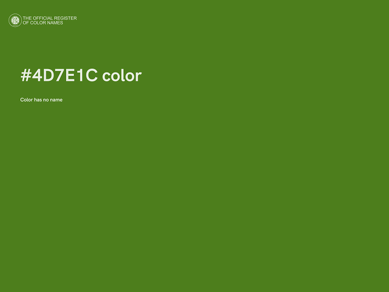 #4D7E1C color image