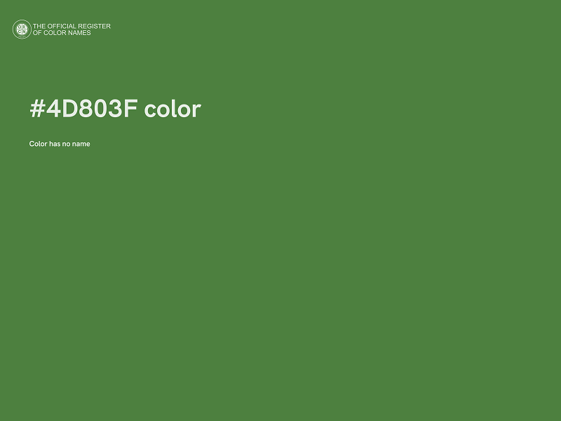 #4D803F color image