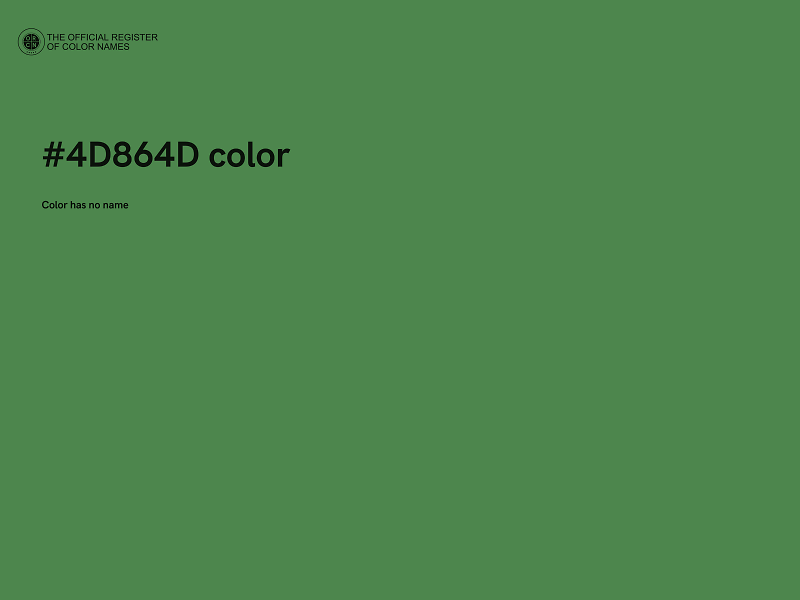 #4D864D color image