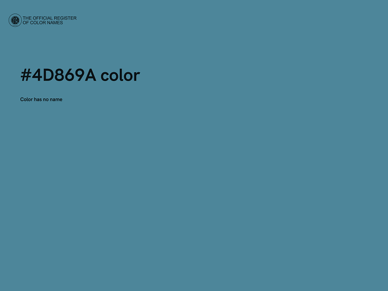 #4D869A color image