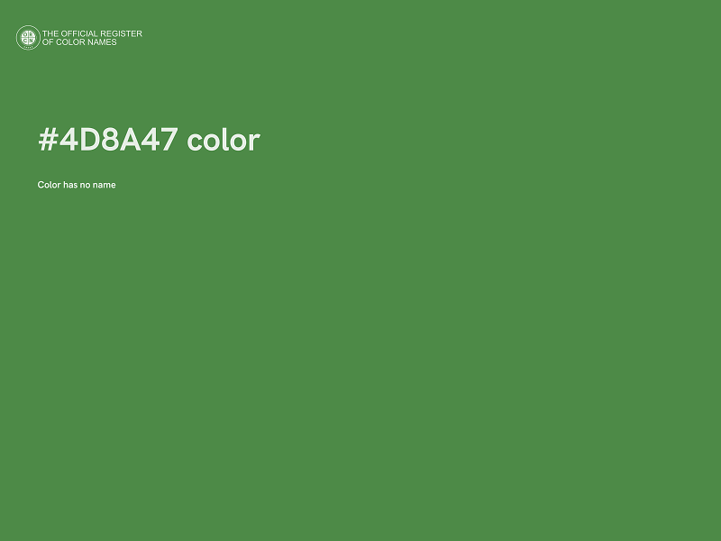 #4D8A47 color image