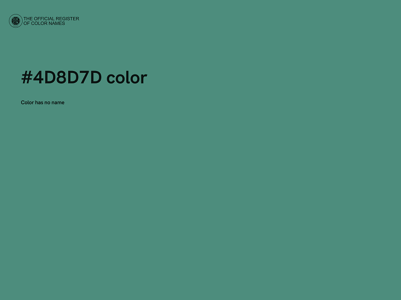 #4D8D7D color image