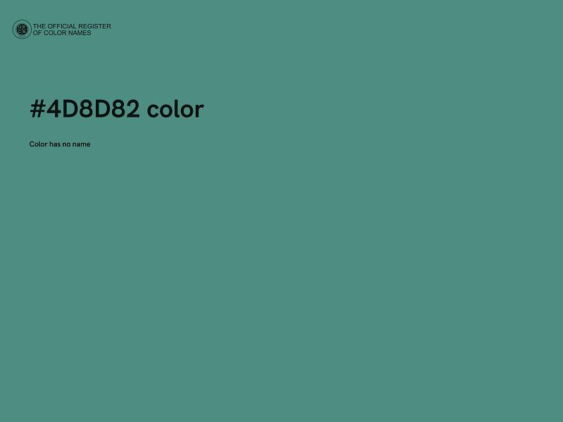 #4D8D82 color image