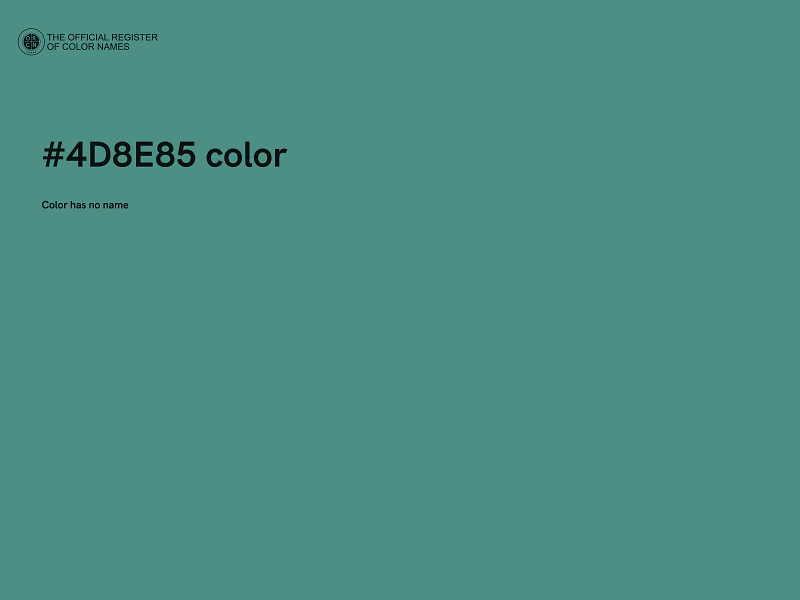 #4D8E85 color image